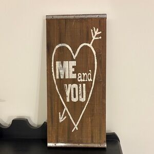 Rustic Brown 'Me and You' Wall Art